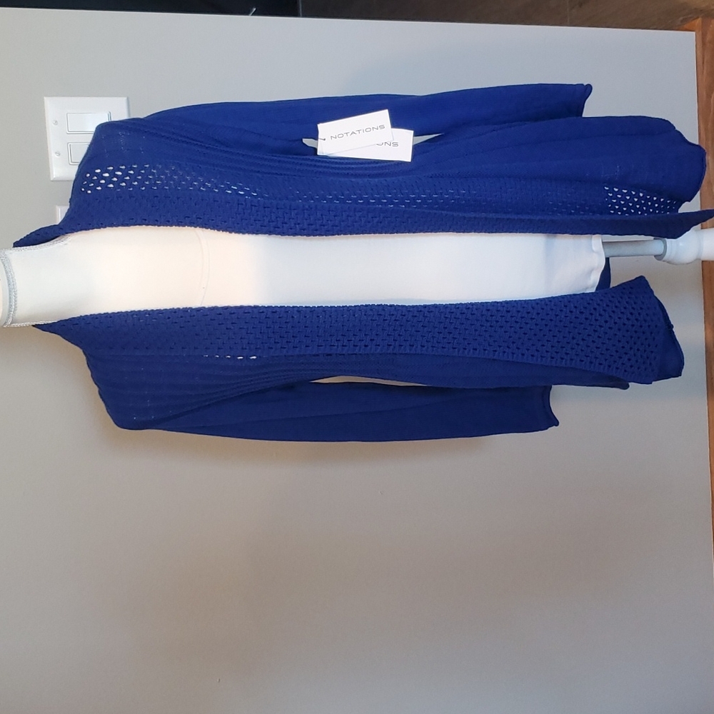NWT Notations Open Front Cardigan